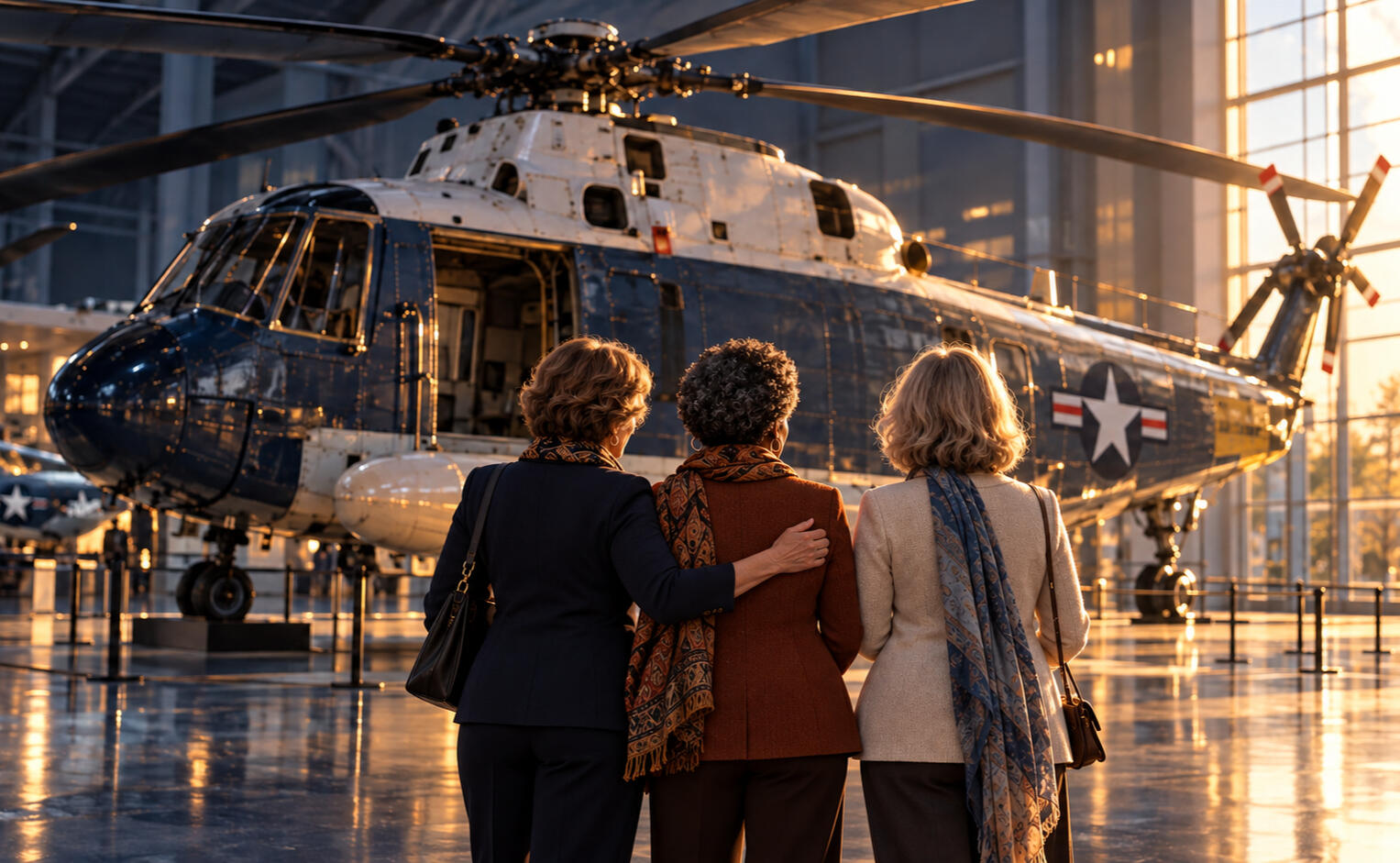 Outstanding Years after their graduation from Naval Academy brought them together, three estranged women gather to honor their late friend, a legendary rescue helicopter pilot, confront the night and the silence that fractured their friendship.